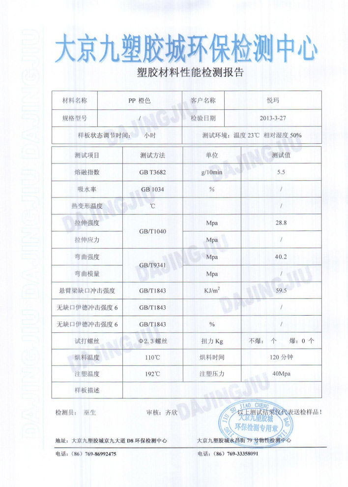 潤東方環(huán)?？照{(diào)塑膠檢測