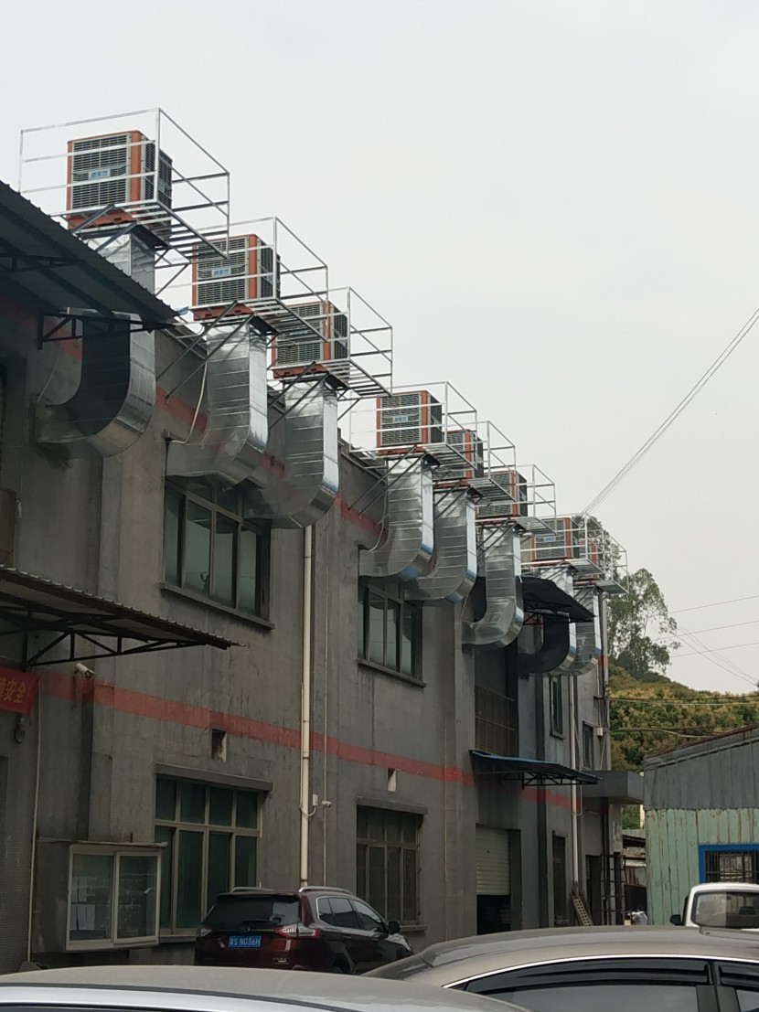 打磨車間環(huán)?？照{(diào)降溫工程