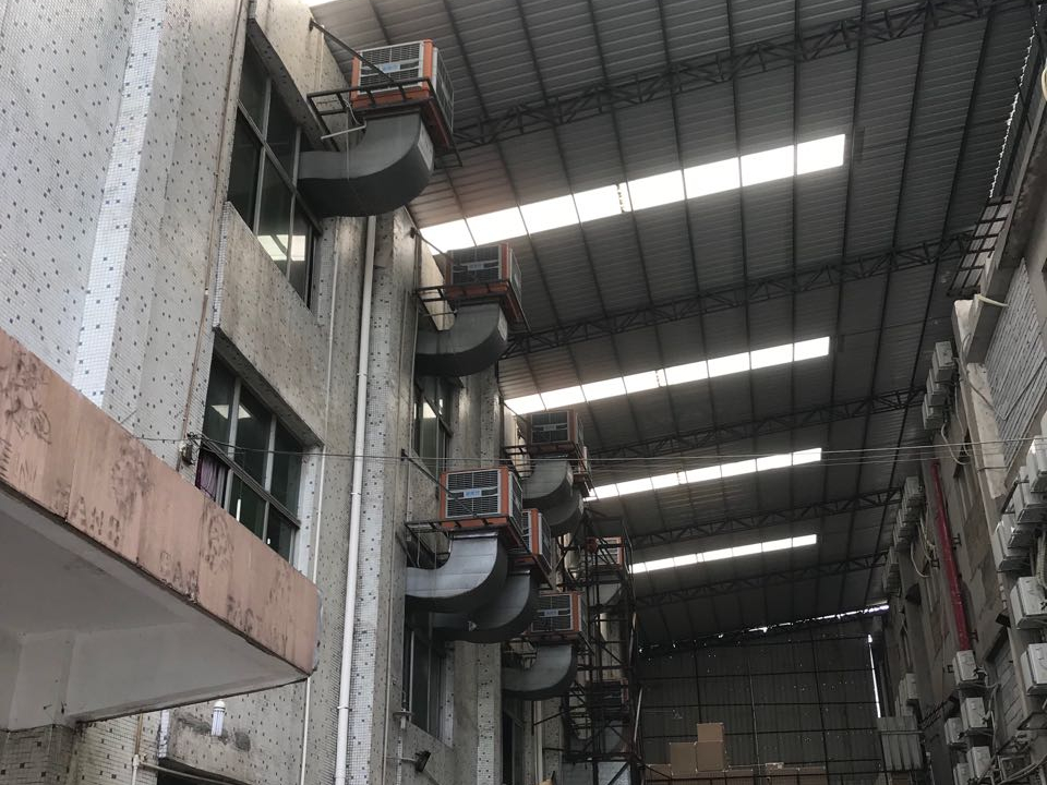 手袋廠針車(chē)車(chē)間環(huán)?？照{(diào)降溫工程